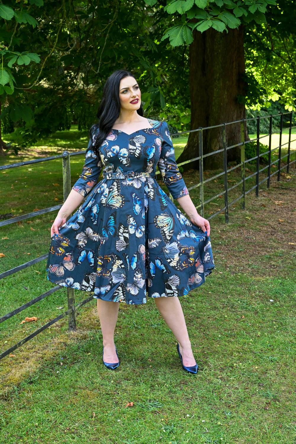 Bambi Butterfly Swing Dress in Extended Sizing